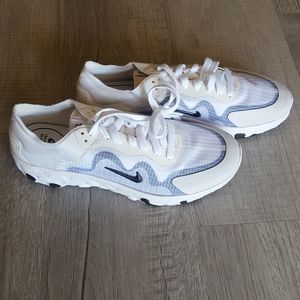 Mens Nike React Element Shoes White And Black